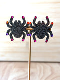 Sparkly Spider Earrings