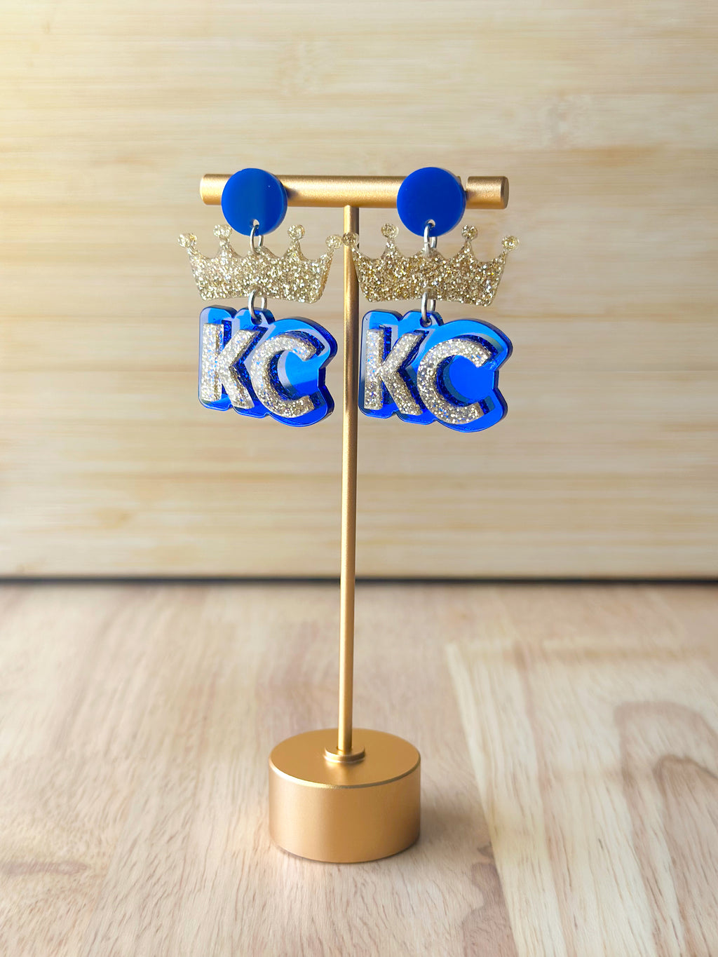 KC Baseball Earrings