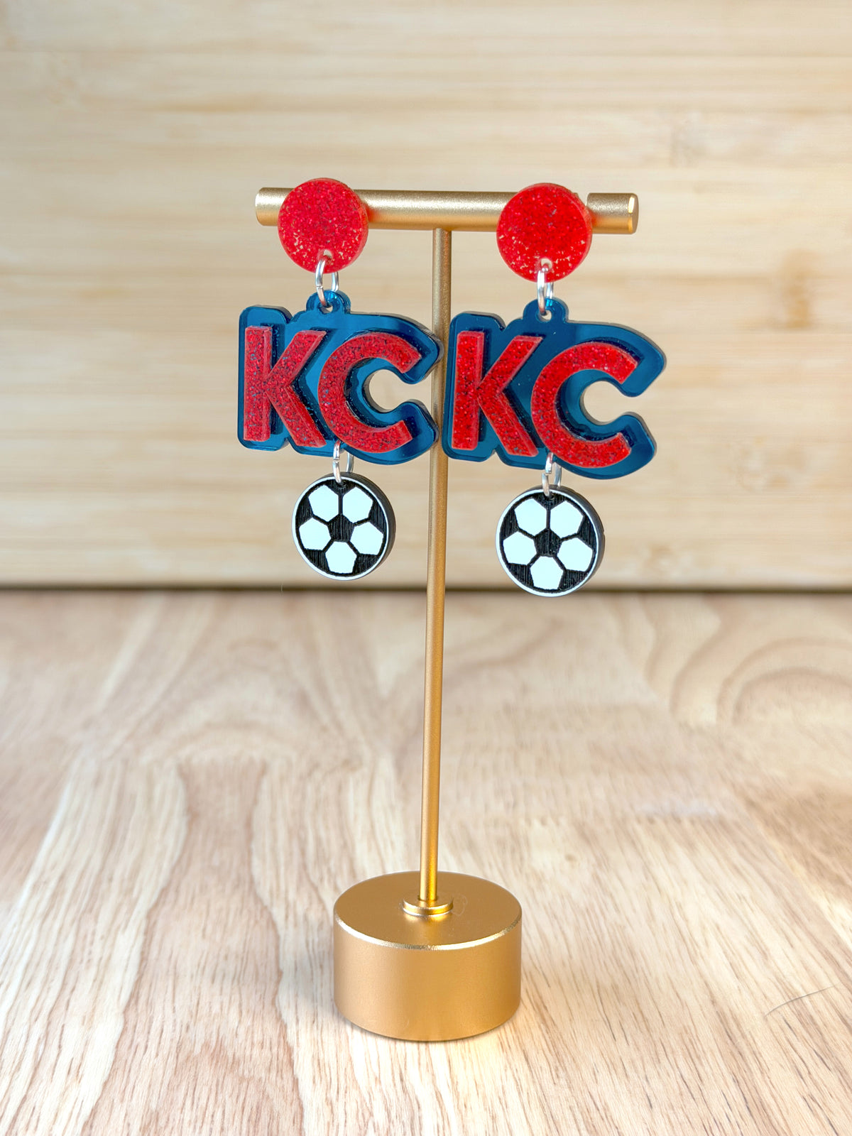 KC Soccer Earrings