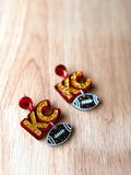 KC Football Earrings