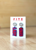 Lady Vikes Volleyball Earrings
