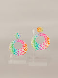 White Rainbow Leopard Circles
