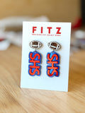 Seaman High Football Earrings