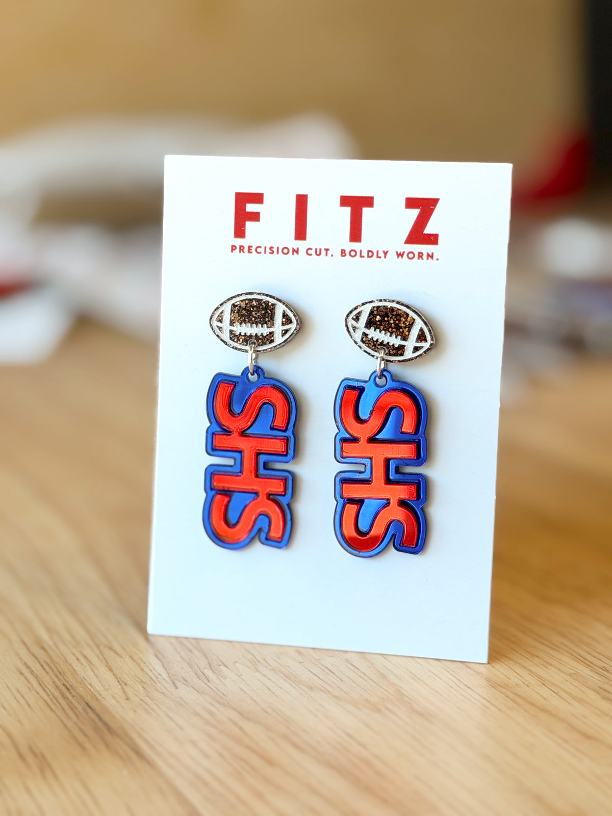 Seaman High Football Earrings