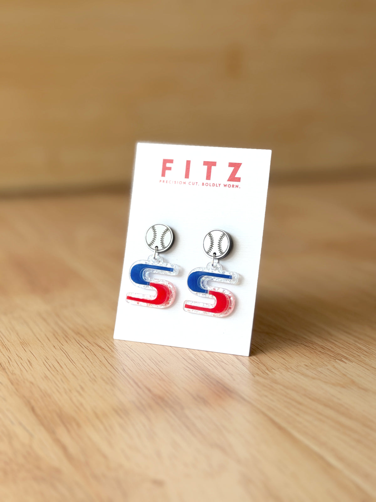 Seaman Baseball Earrings