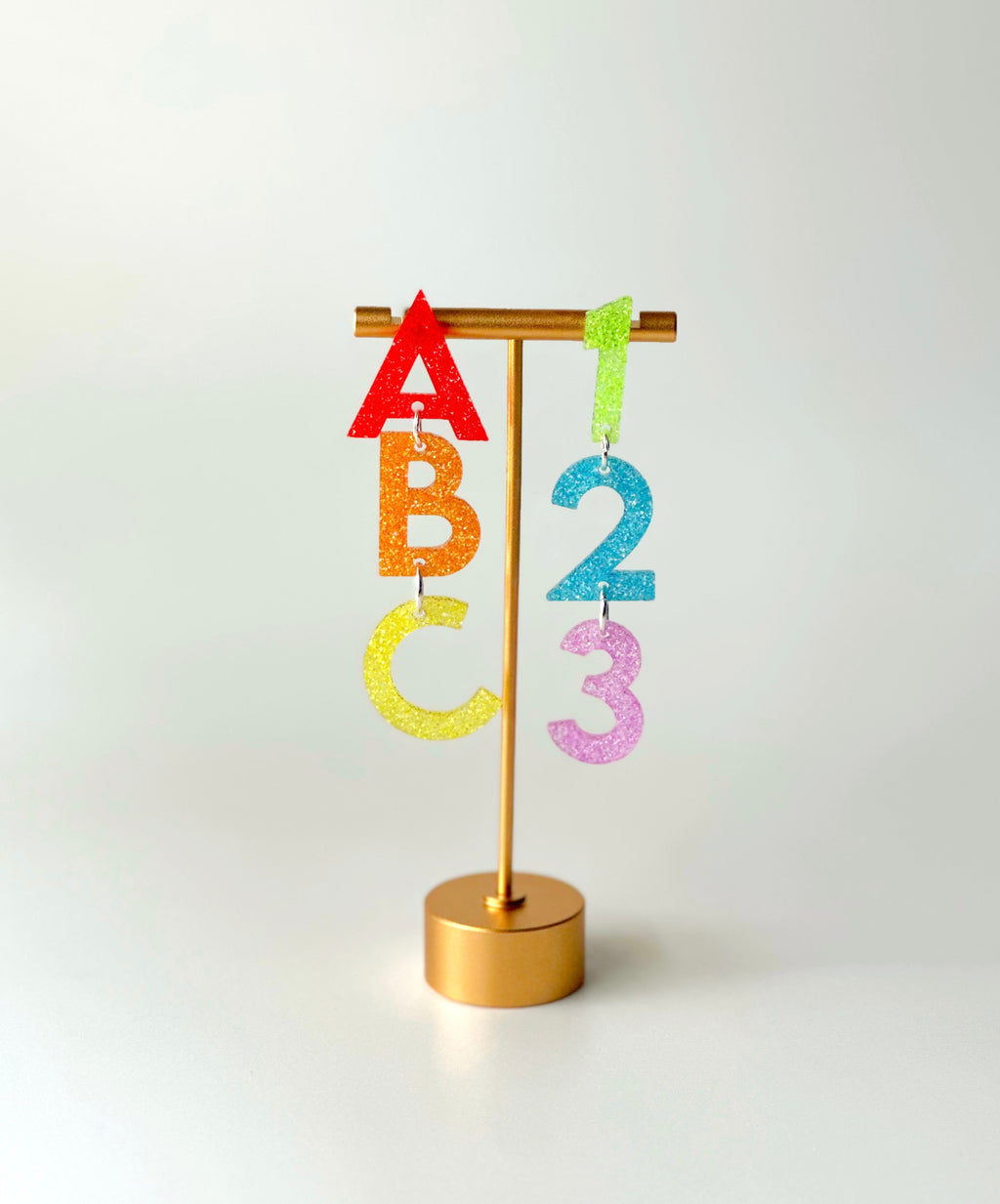 ABC 123 Earrings