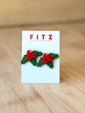 Holiday Holly Earrings