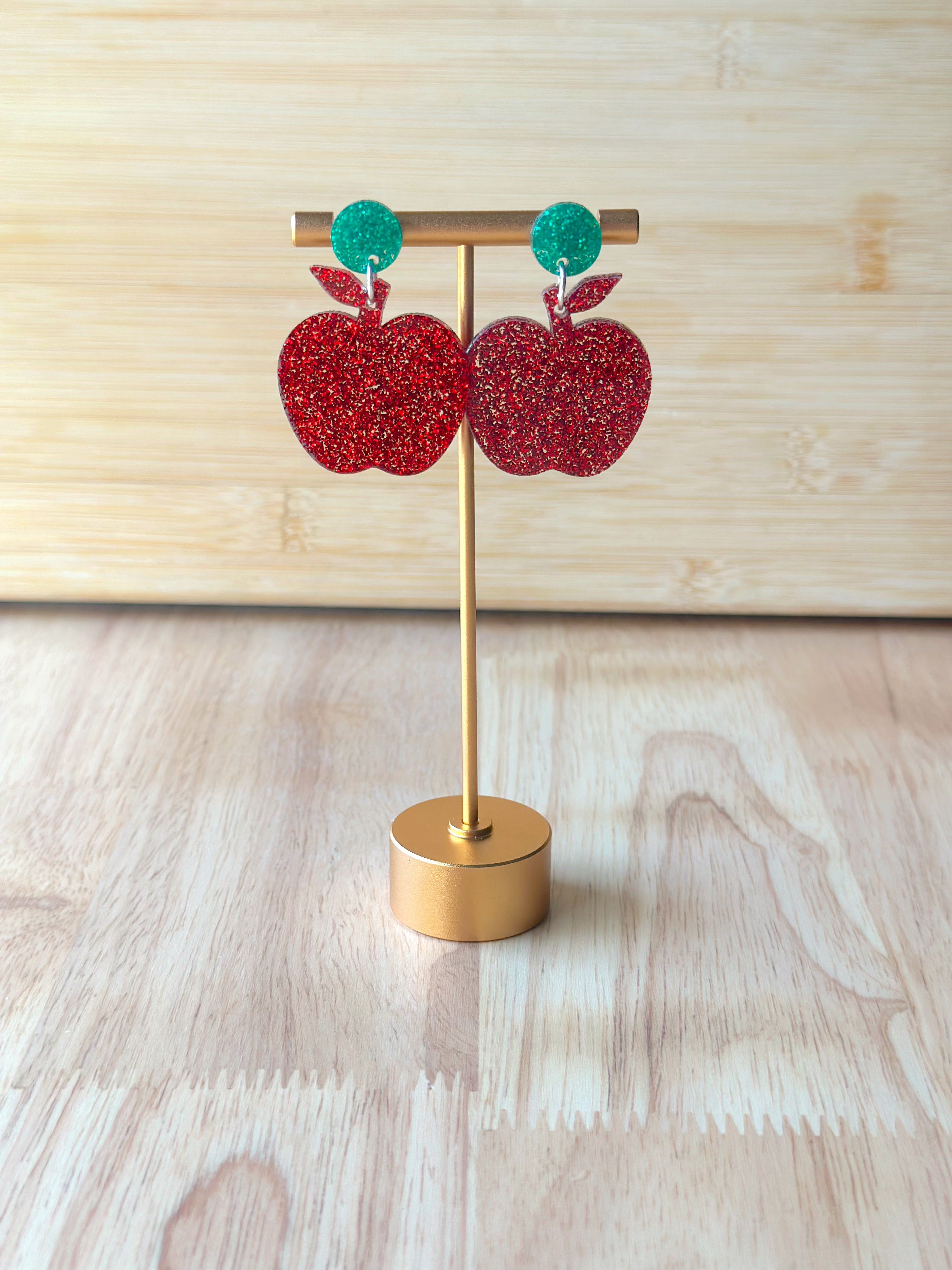 Red Apple Earrings
