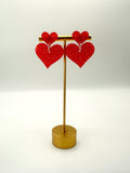 Red Heart Earrings