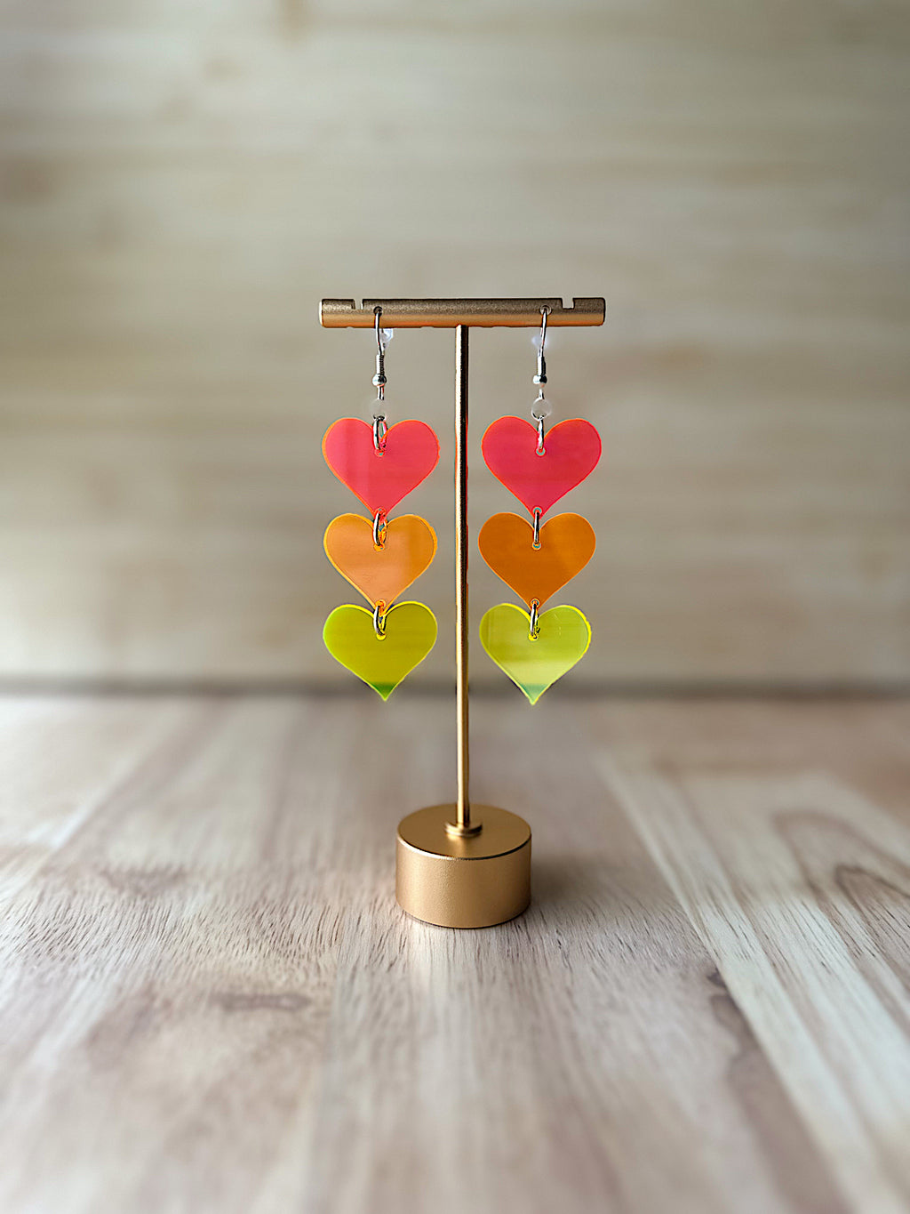 Transluscent Neon Hearts