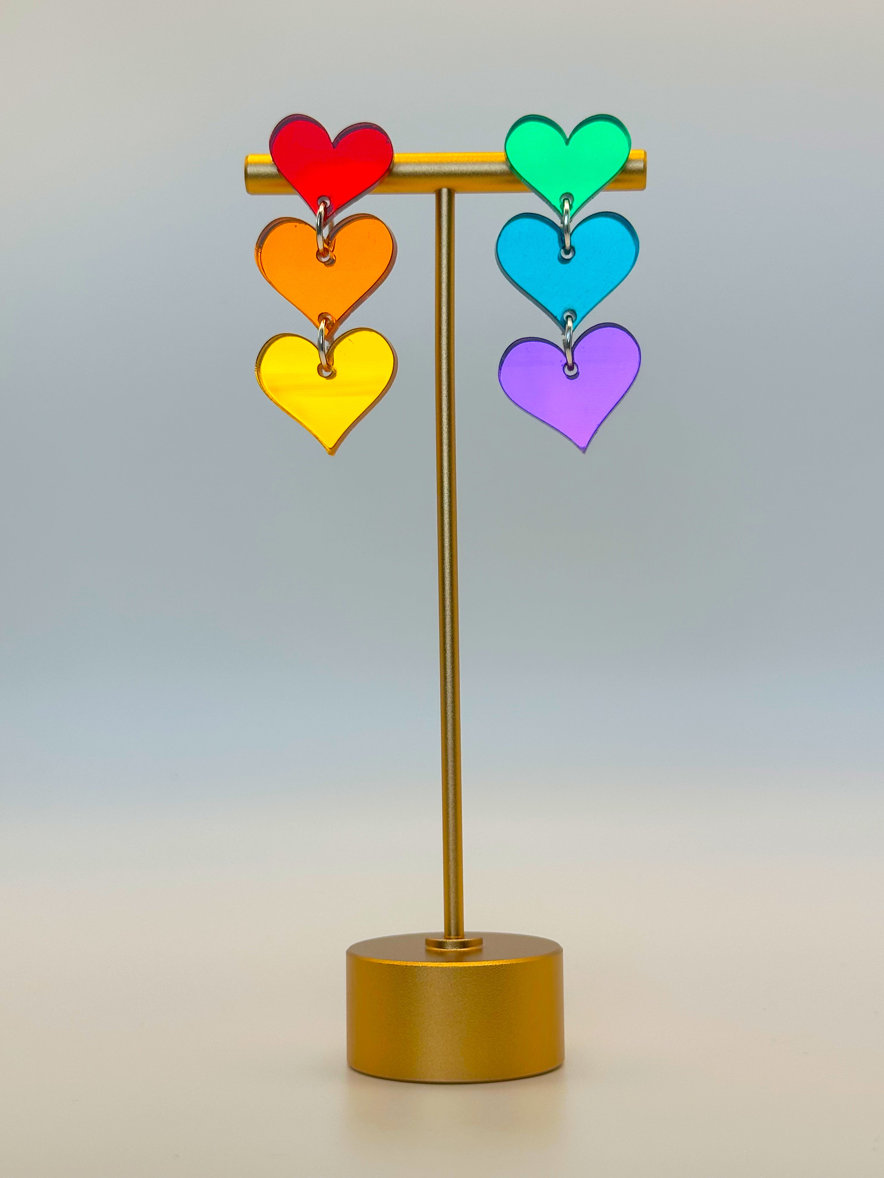 Rainbow hearts