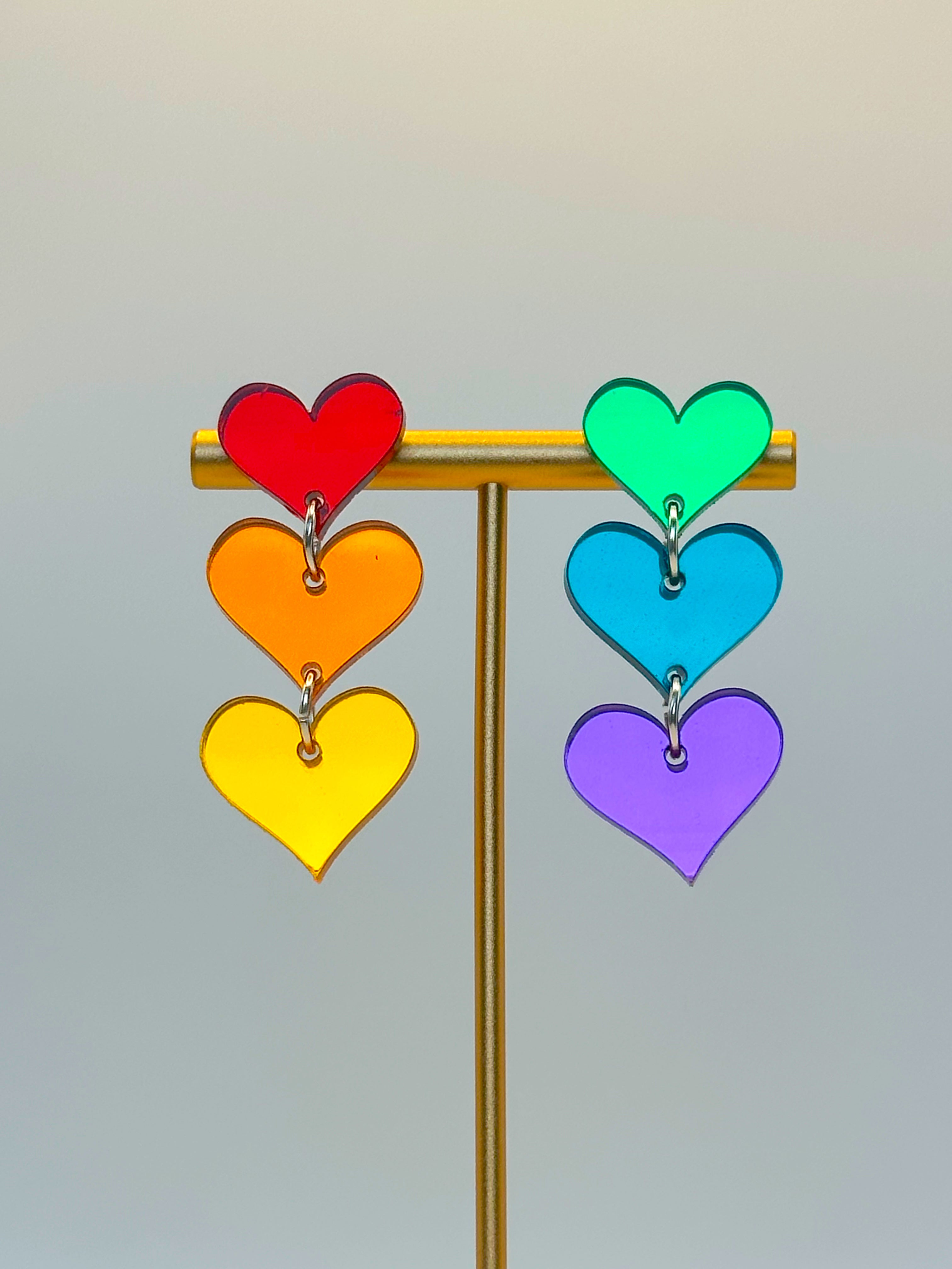 Rainbow hearts