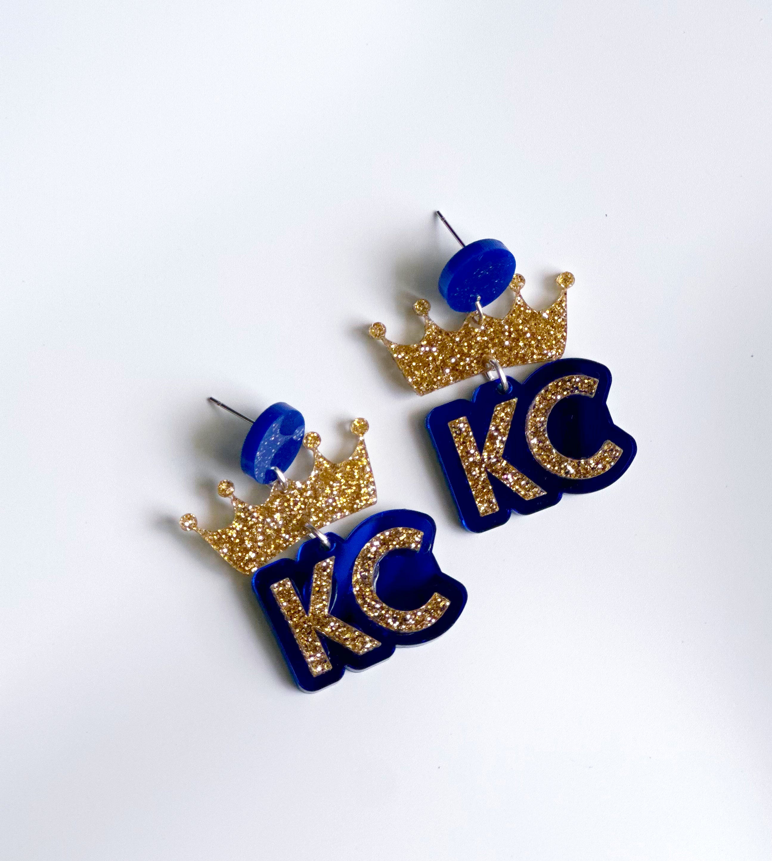 KC Baseball Earrings