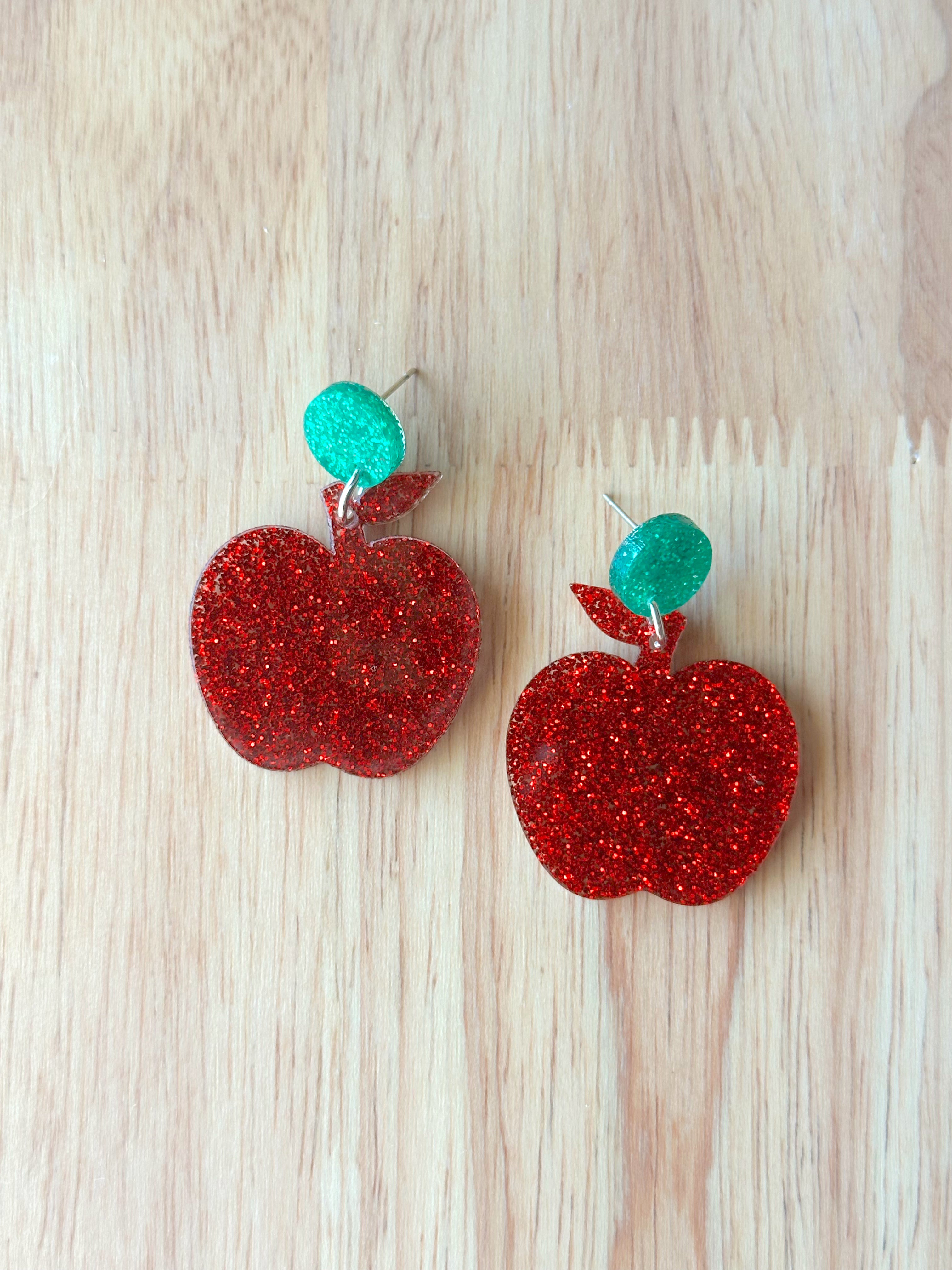 Red Apple Earrings