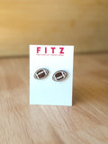 Football Stud Earrings