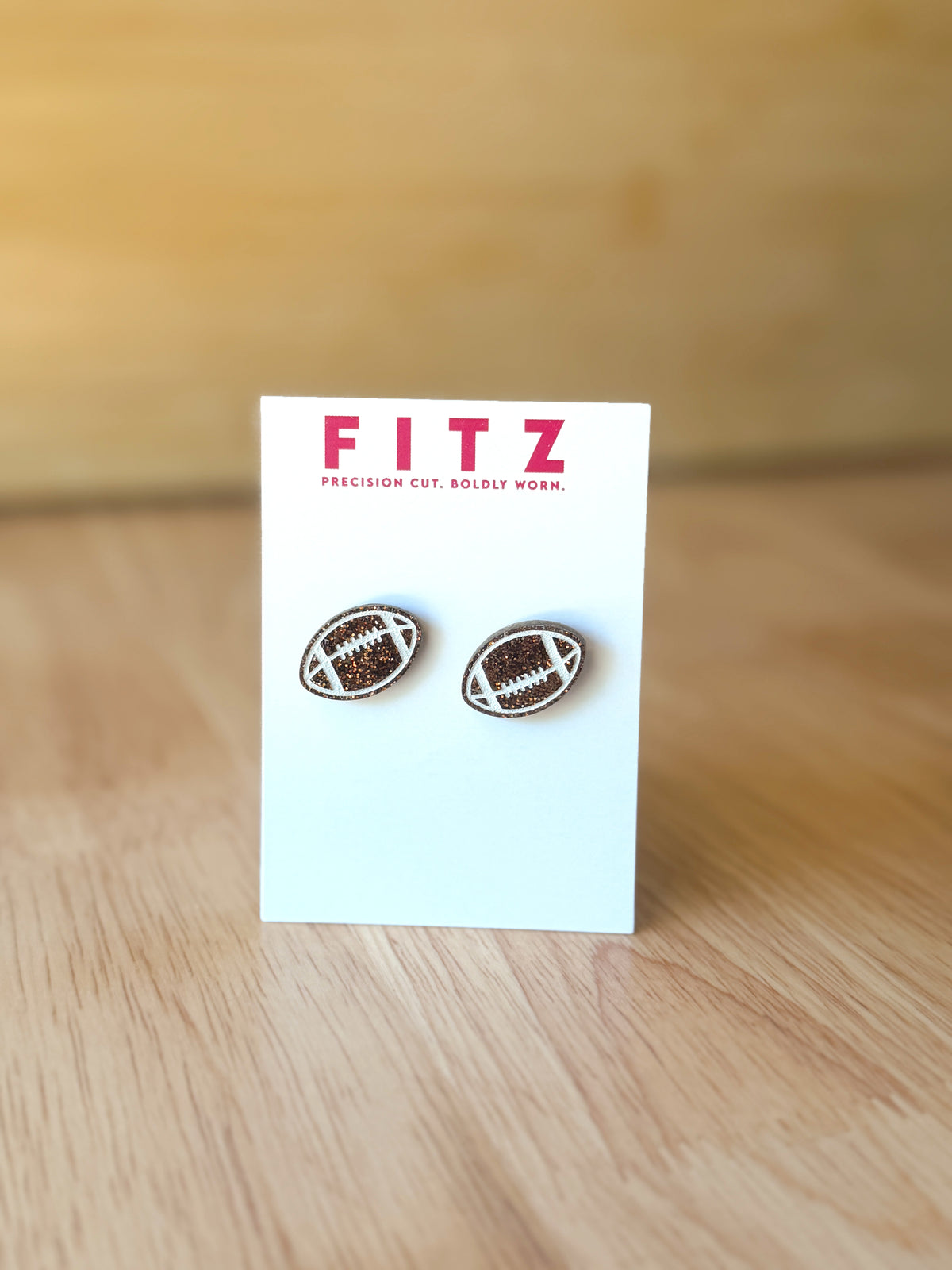 Football Stud Earrings